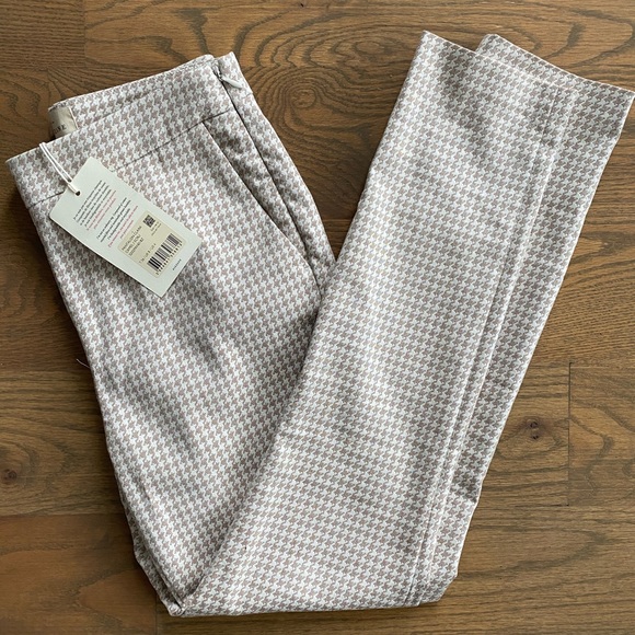 Sezane Clara Trousers Size 4 Camel/Ecru - Picture 6 of 7